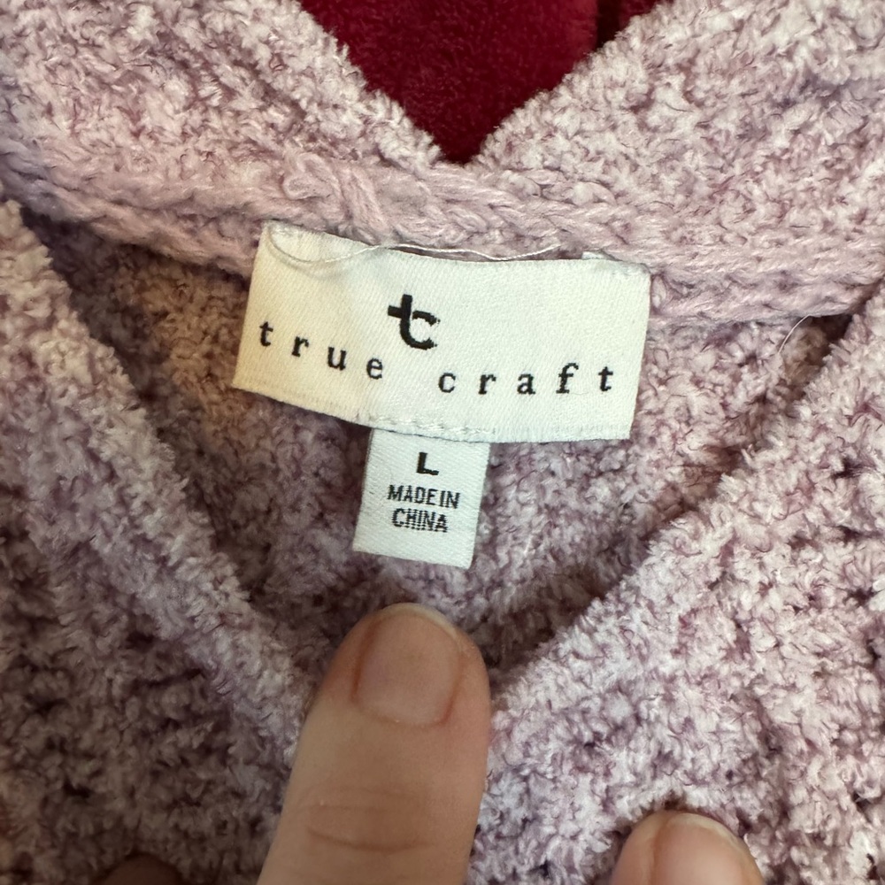 True Craft Lavender V-Neck Sweater - Picture 2 of 2